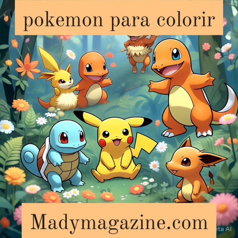 pokemon para colorir