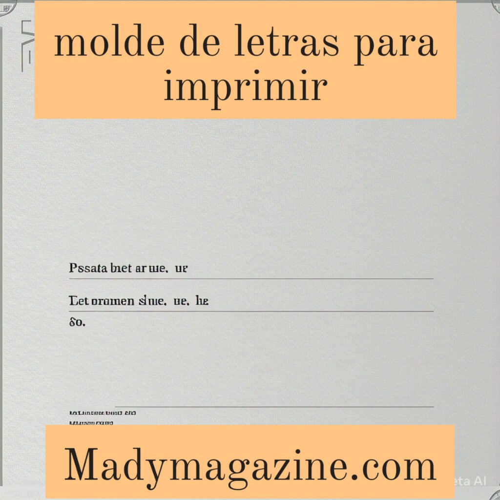 molde de letras para imprimir